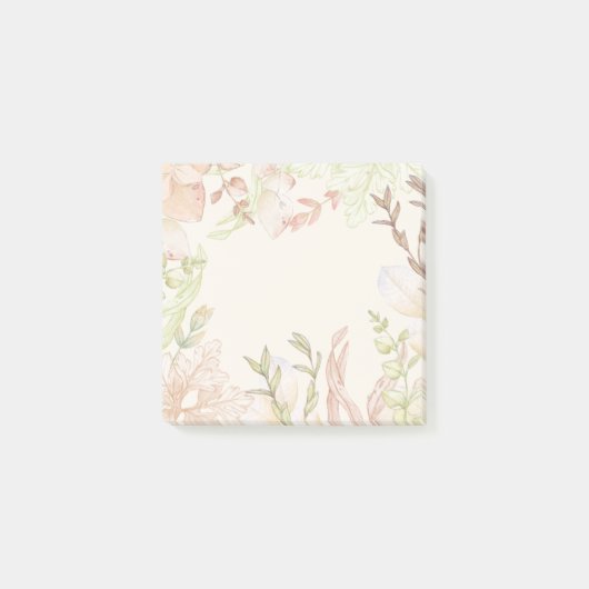 Post-it® Notes post-it de l'aquarelle de fleurs (Devant)