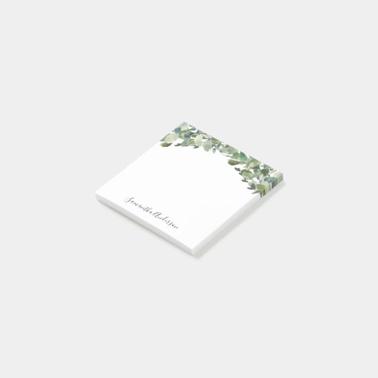 Post-it® Notes post-it de l'aquarelle Eucalyptus (Incliné)