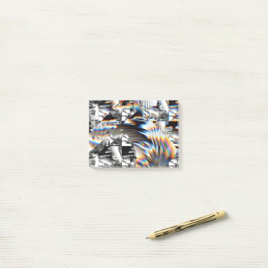 Post-it® Notes post-it de l'attaque arc-en-ciel (Sur un bureau)