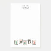 Post-it® Notes post-it de Mah Jongg (Devant)