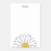 Post-it® Notes post-it de marguerite jaune et blanc (Devant)