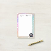 Post-it® Notes post-it de Mitzvot cosmique (Sur un bureau)