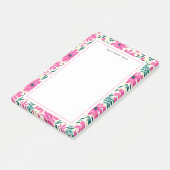 Post-it® Notes post-it de motif floral rose (Incliné)