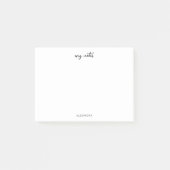 Post-it® Notes post-it de nom de script simple (Devant)