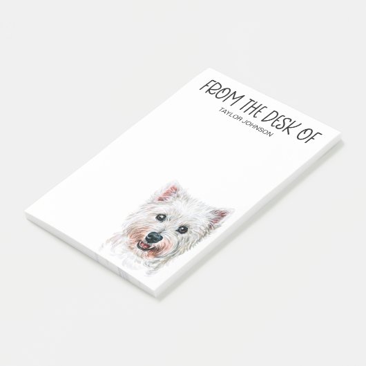 Post-it® Notes post-it de Westie Lover (Incliné)