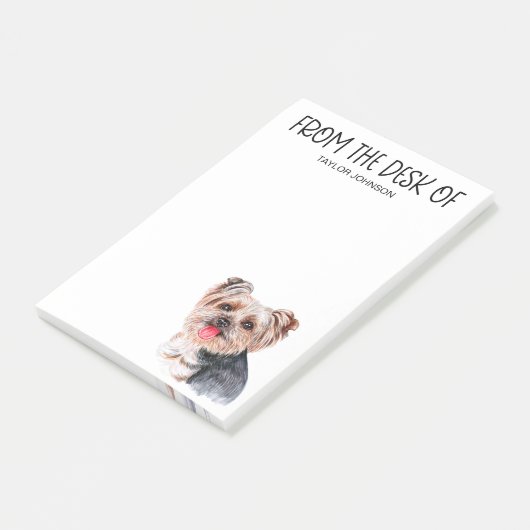 Post-it® Notes post-it de Yorkie Lover (Incliné)