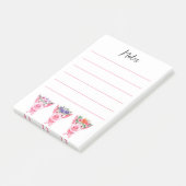 Post-it® Notes post-it des cochons floraux (Incliné)
