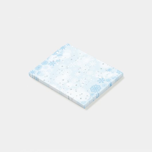 Post-it® Notes post-it des flocons de neige (Incliné)