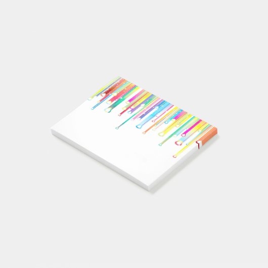 Post-it® Notes post-it des lignes Abstraites (Incliné)