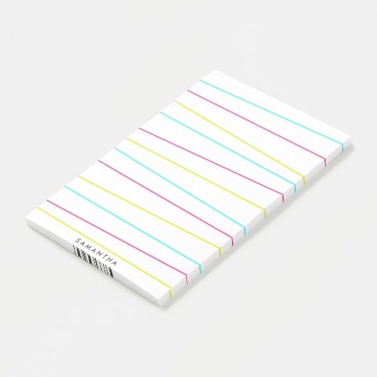 Post-it® Notes post-it des lignes de gras (Incliné)