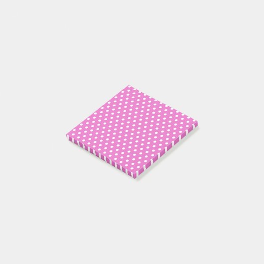 Post-it® Notes post-it des Pois rose vif (Incliné)