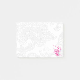 Post-it® Notes post-it d'oiseaux roses et de fleurs