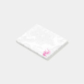 Post-it® Notes post-it d'oiseaux roses et de fleurs (Incliné)