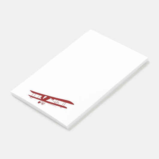 Post-it® Notes post-it du biplan rouge (Incliné)