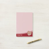 Post-it® Notes post-it du biscuit du coeur (Sur un bureau)
