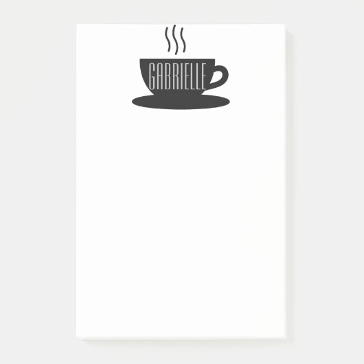 Post-it® Notes post-it du CAFÉ MONOGRAM (Devant)