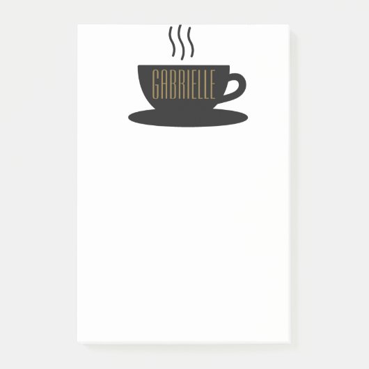 Post-it® Notes post-it du CAFÉ MONOGRAM (Devant)