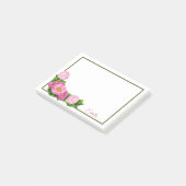 Post-it® Notes post-it du coin des pivoines roses (Incliné)