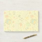 Post-it® Notes post-it du Motif de l'approvisionnement scol (Sur un bureau)