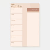 Post-it® Notes post-it du plan de repas (Devant)