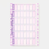 Post-it® Notes post-it du planificateur hebdomadaire custom (Devant)