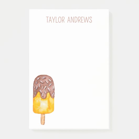 Post-it® Notes post-it du produit de chocolat d'aquarelle (Devant)