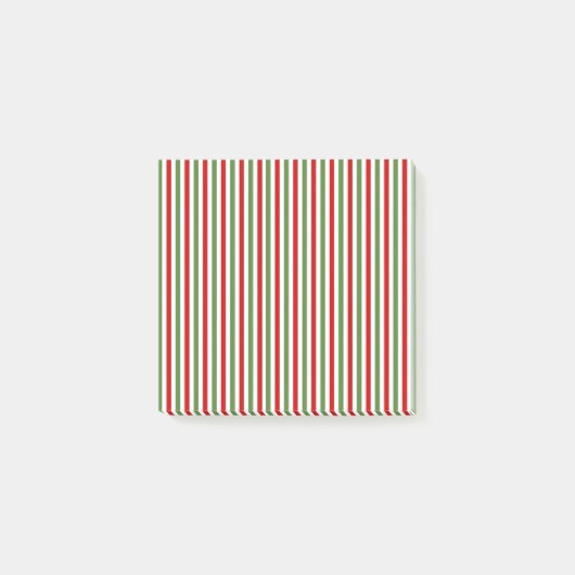 Post-it® Notes post-it en bandes rouge et verte (Devant)