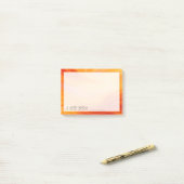 Post-it® Notes post-it en marbre d'or orange vif (Sur un bureau)