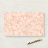 Post-it® Notes post-it en marbre orange (Sur un bureau)