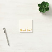 Post-it® Notes post-it en Merci simple beige et or (Bureau)