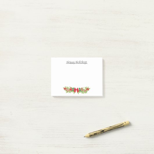 Post-it® Notes post-it Festive Holiday Garland (Sur un bureau)