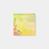 Post-it® Notes post-it feuille florale (Devant)