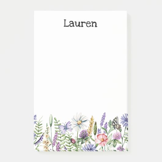 Post-it® Notes post-it fleur sauvage (Devant)