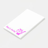 Post-it® Notes post-it Fuchsia Cat (Incliné)