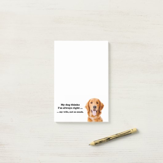 Post-it® Notes post-it Golden v Wife (Sur un bureau)