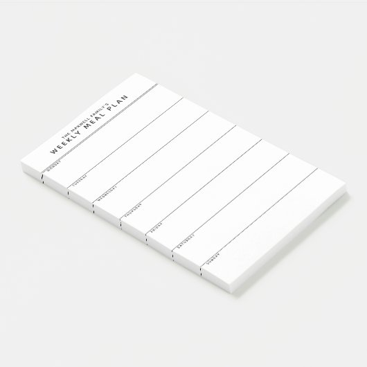 Post-it® Notes post-it minimalistes de planification simple (Incliné)