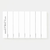 Post-it® Notes post-it minimalistes de planification simple (Devant)