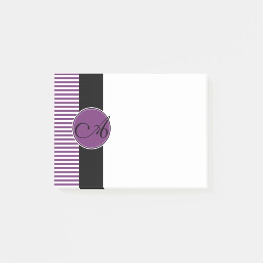 Post-it® Notes Post-It, Monogramme personnalisé (Devant)