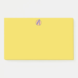 Post-it® Notes Post-it®, MONOGRAMME PERSONNALISÉ 4" x 3"