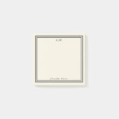 Post-it® Notes post-it monogrammes Eggshell & Grey (Devant)