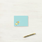 Post-it® Notes Post-it Motif poisson bleu (Sur un bureau)