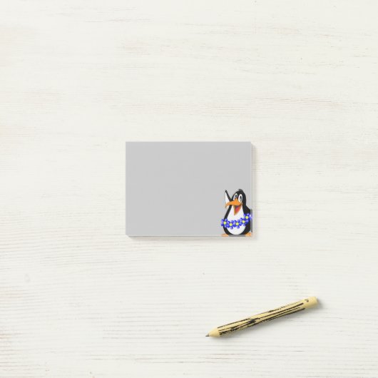 Post-it® Notes Post-it Notes, Sunflower Penguin Floral (Sur un bureau)