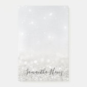 Post-it® Notes post-it Parties scintillant argent (Devant)