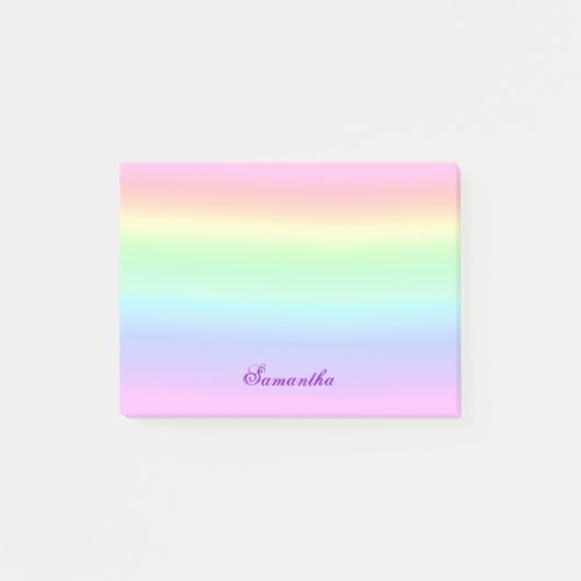 Post-it® Notes post-it Pastel Ombre Rainbow Post-It (Devant)