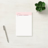 Post-it® Notes Post-it Pastel simples - Rose (Bureau)