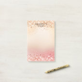 Post-it® Notes post-it personnalisables de la Parties scint (Sur un bureau)