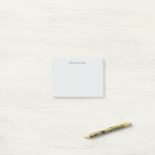 Post-it® Notes Post‑It® personnalisables pour clinique vété (Sur un bureau)