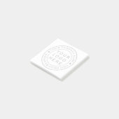 Post-it® Notes post-it personnalisées du logo d'entreprise  (Incliné)