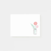 Post-it® Notes post-it personnalisées | Mason Jar Botanique (Devant)