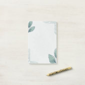 Post-it® Notes post-it Plantes simples Sage Green Cute (Sur un bureau)